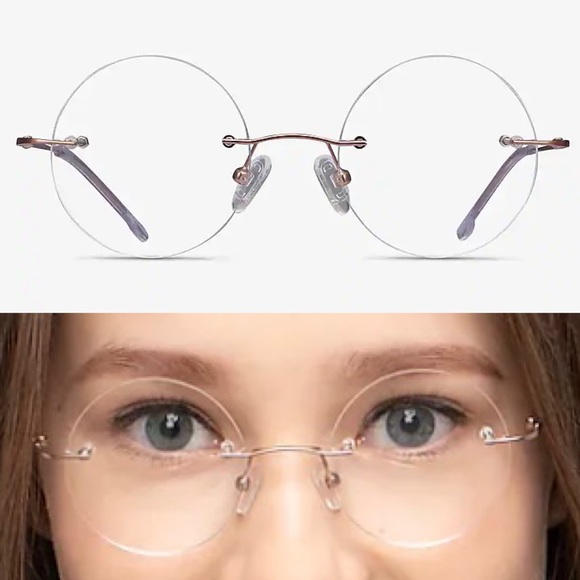 NWT EYEBUY Direct Altus Rimless Circle Frames - Picture 4 of 15